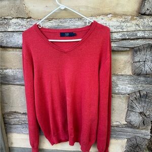 J.Crew woman’s V-Neck Long Sleeve Coral Sweater Size L